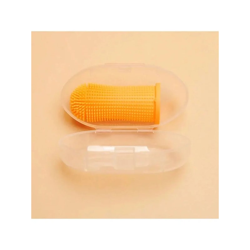 Silicone Pet Finger Toothbrush Soft Oral Cleaning Brush For Dogs And Cats 4