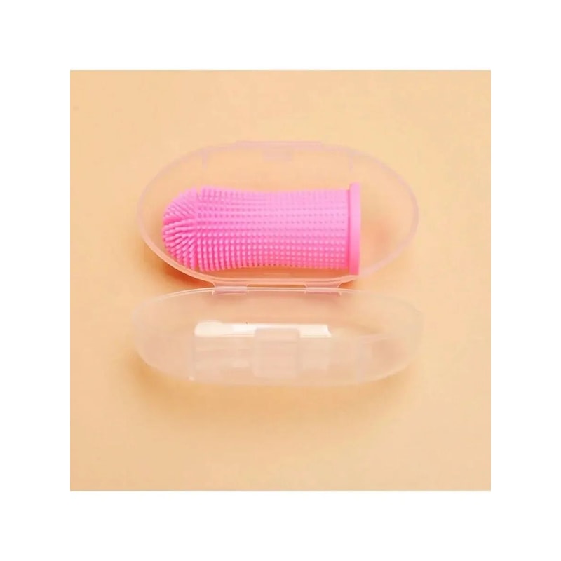 Silicone Pet Finger Toothbrush Soft Oral Cleaning Brush For Dogs And Cats 5
