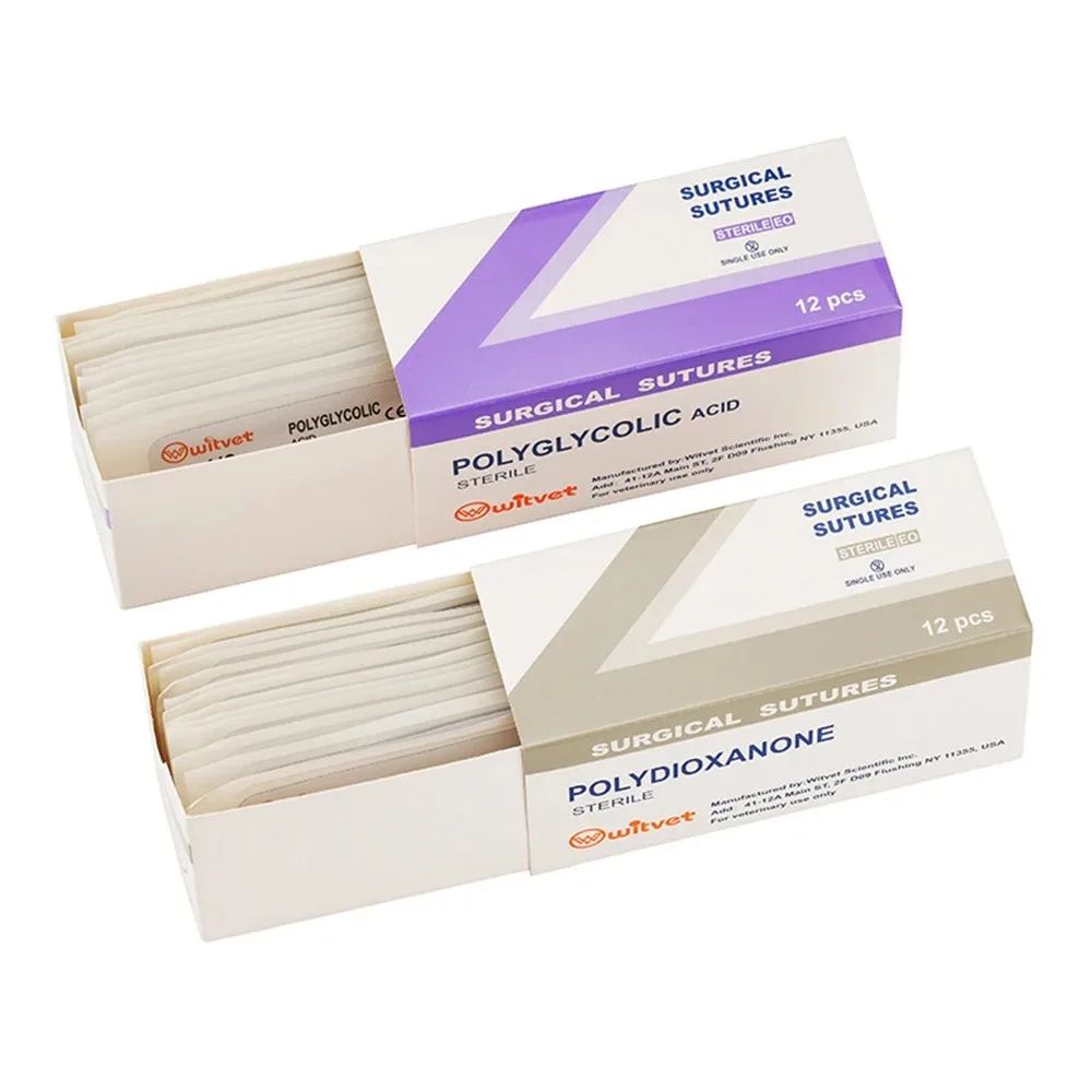 Veterinary Absorbable Suture Thread Set With Needle For Training And Demonstration 1
