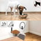 Wall Mounted Elevated Pet Feeding Bowl Stainless Steel Dog And Cat Feeder 2