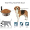 Wall Mounted Elevated Pet Feeding Bowl Stainless Steel Dog And Cat Feeder 5