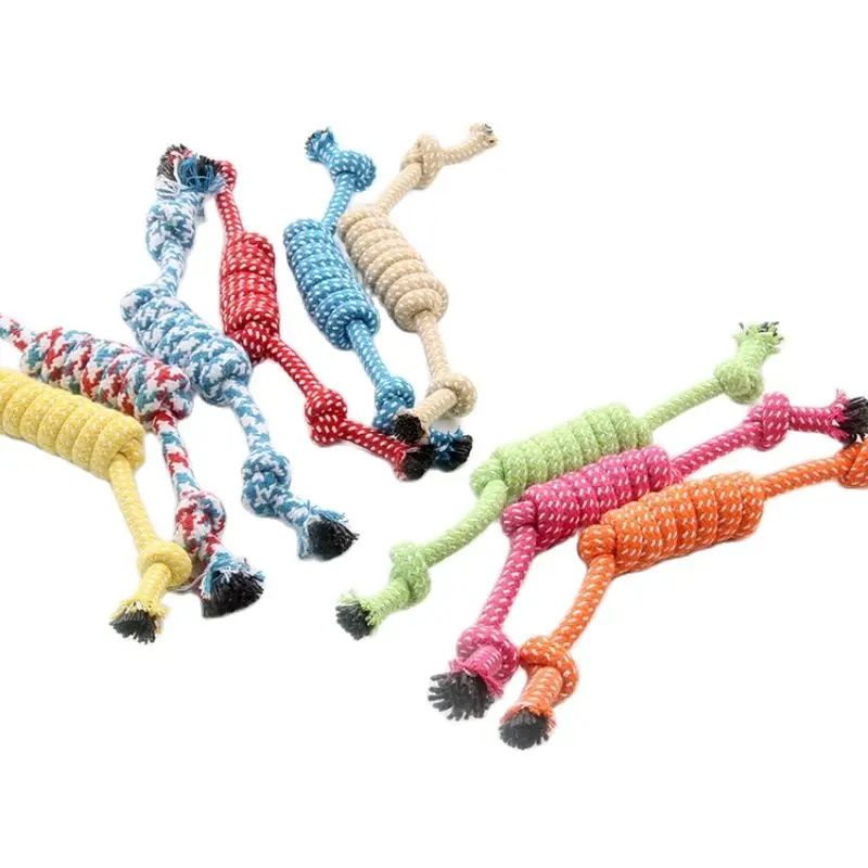 Durable Braided Rope Dog Chew Toy Interactive Training Tug Toy 1