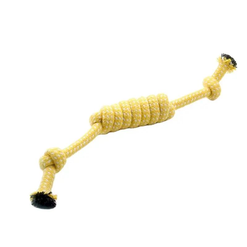 Durable Braided Rope Dog Chew Toy Interactive Training Tug Toy 4