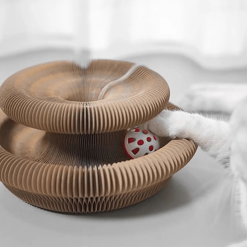 ScratchNest Foldable Cat Scratcher Toy 5