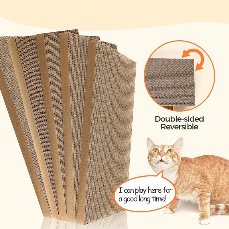 CozyNest Cardboard Cat Scratcher Bed 2