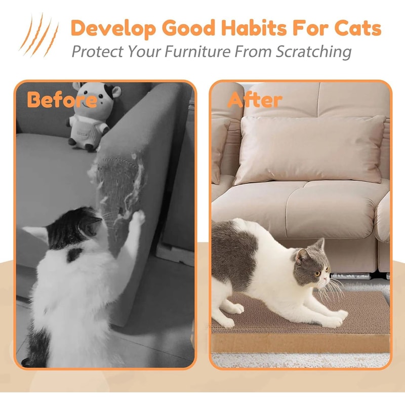 CozyNest Cardboard Cat Scratcher Bed 4