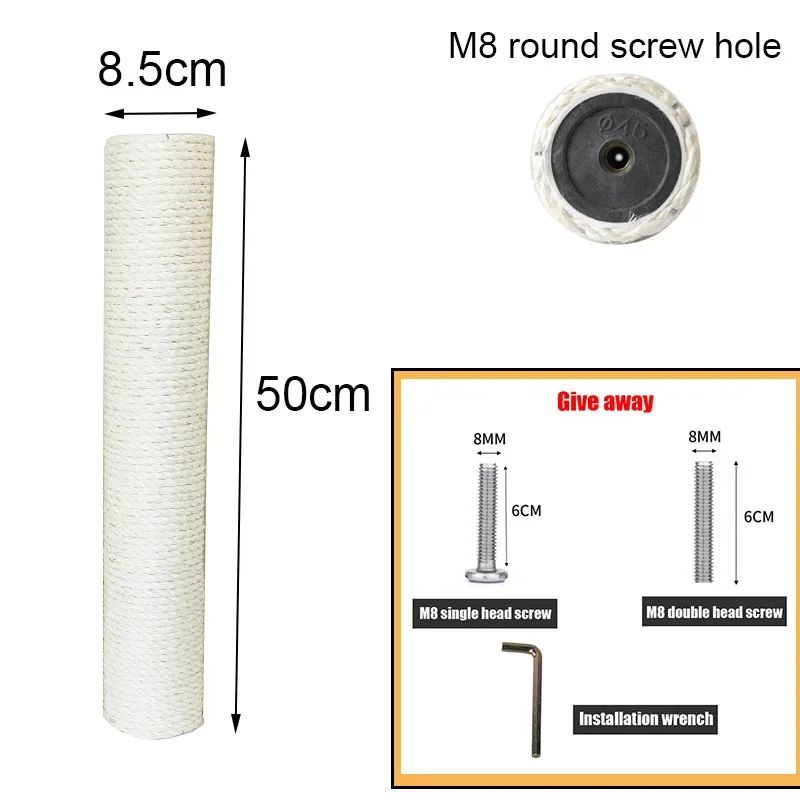 ClawCraft Sisal Cat Scratching Post Replacement 15