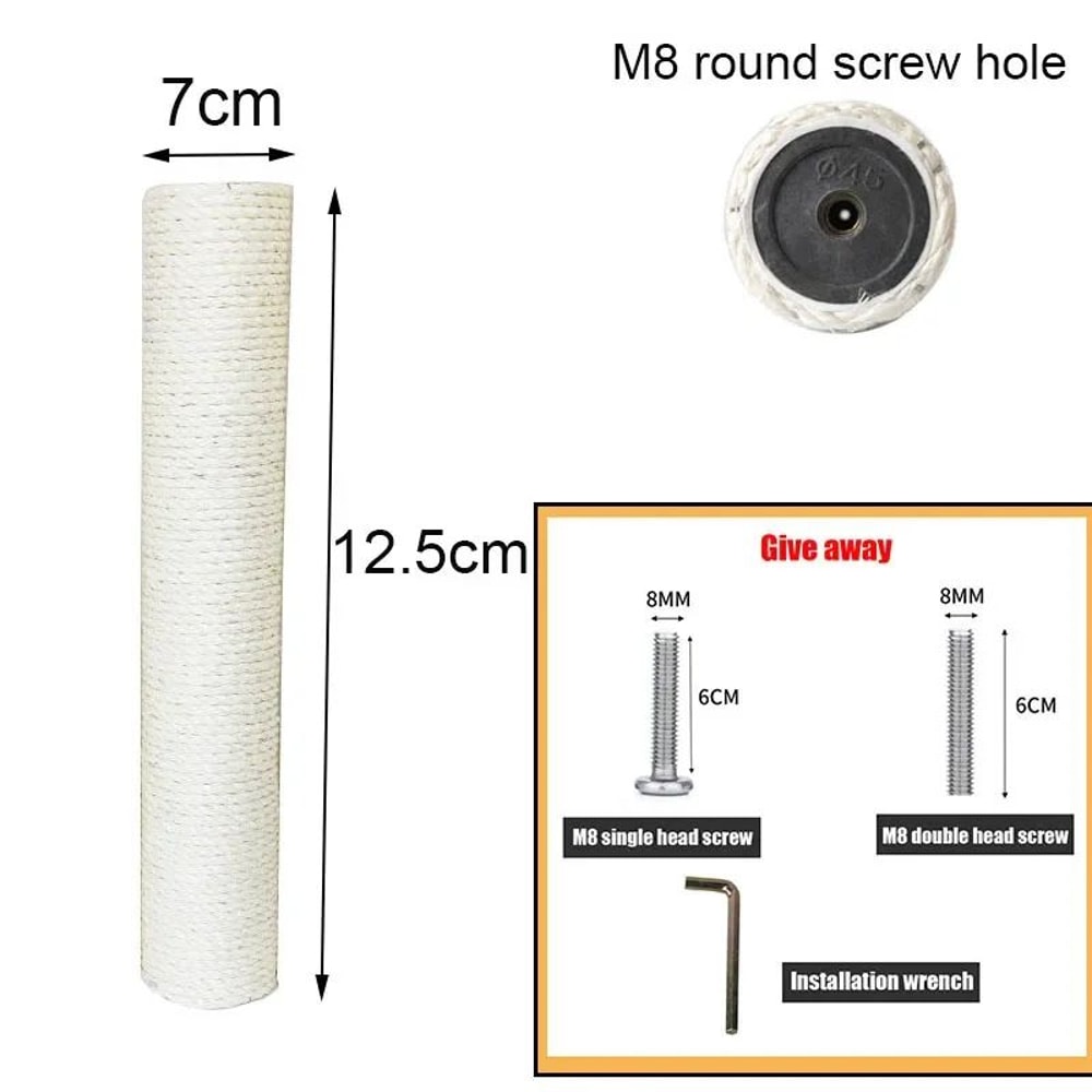 ClawCraft Sisal Cat Scratching Post Replacement 18