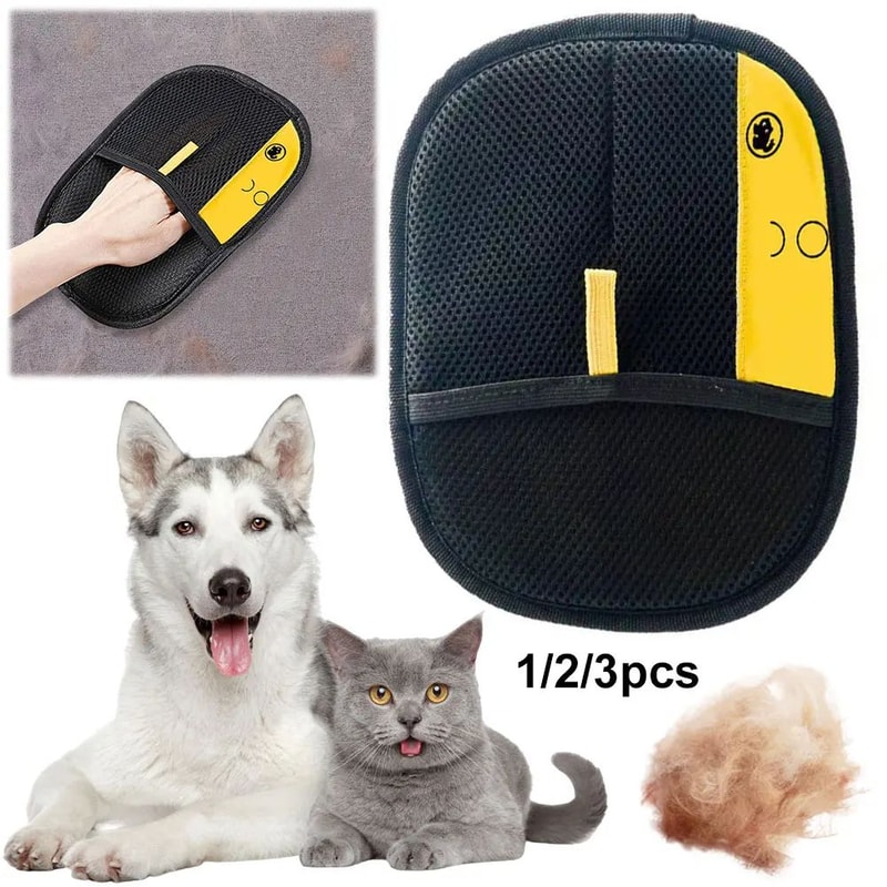 GentleFur Pet Grooming Hair Removal Gloves 1