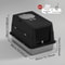 Stainless Steel Covered Cat Litter Box With Non Slip Mat 10