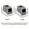 Stainless Steel Covered Cat Litter Box With Non Slip Mat 1