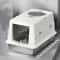 Stainless Steel Covered Cat Litter Box With Non Slip Mat 4