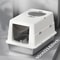 Stainless Steel Covered Cat Litter Box With Non Slip Mat 4