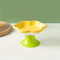 Ceramic Raised Cat Bowl With Elevated Flower Stand 8