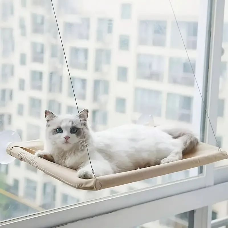 Ultra Soft Cat Window Hammock Bed With Secure Window Mount 0