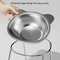 Raised Stainless Steel Cat Bowl With 15 Degree Tilted Stand 1