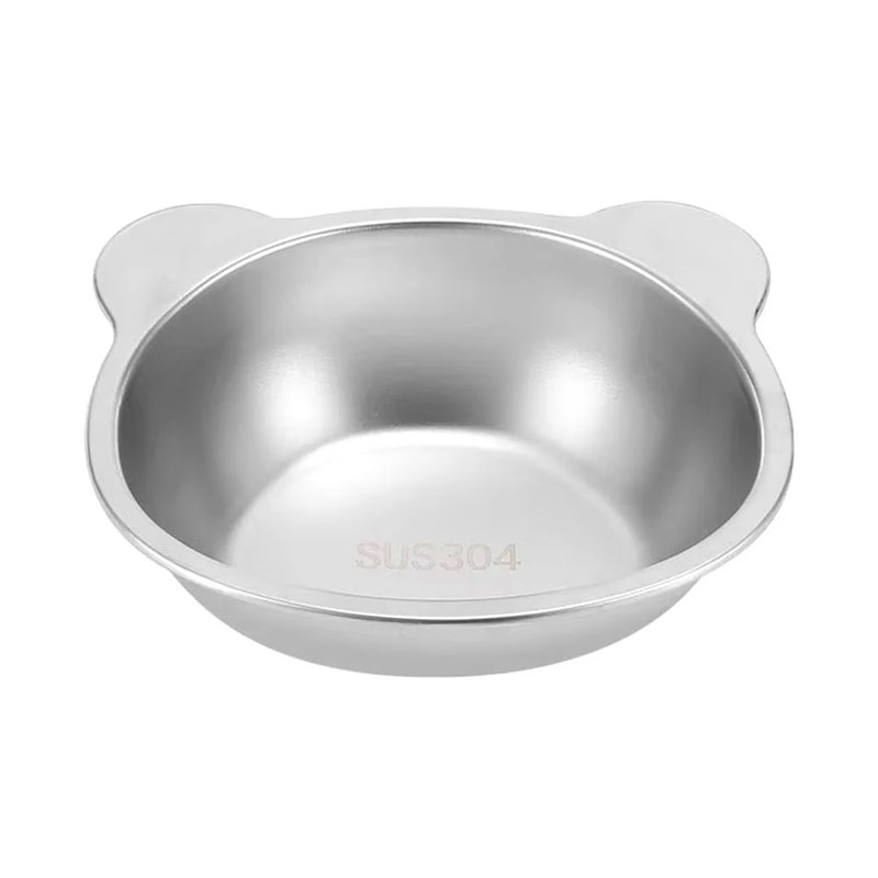 Raised Stainless Steel Cat Bowl With 15 Degree Tilted Stand 6