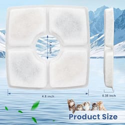 cat water fountain filter replacement for 2.5l pet fountain