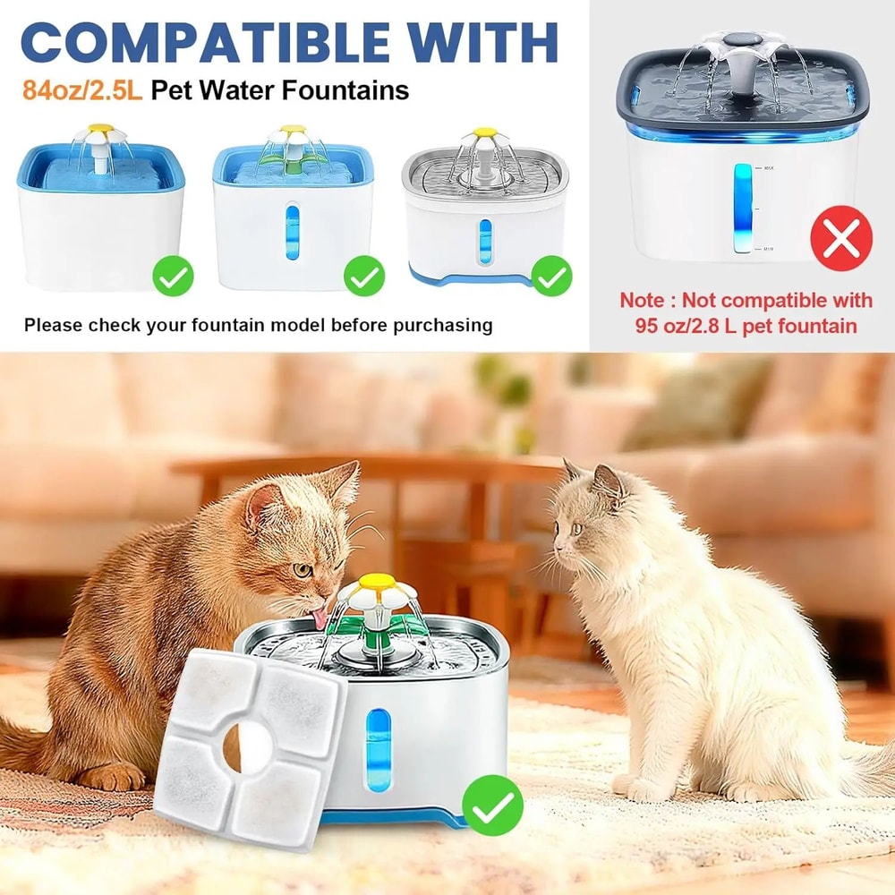 Cat Water Fountain Filter Replacement For 25L Pet Fountain 2