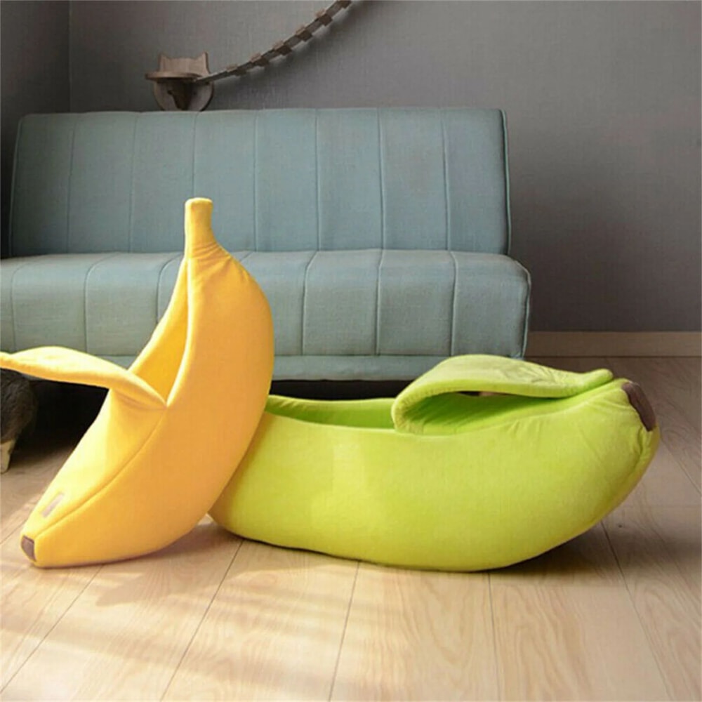 Cozy Banana Cat Bed For Indoor Cats And Small Dogs 1