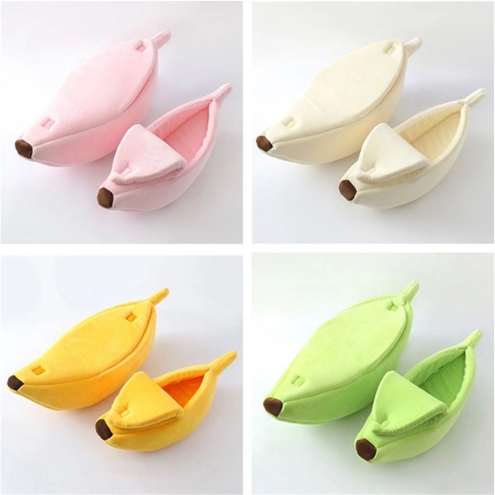Cozy Banana Cat Bed For Indoor Cats And Small Dogs 2