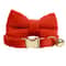 Personalized Velvet Cat Collar With Name Engraving And Bell 1