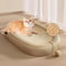 Sisal Cat Scratcher Lounge Bed With Interactive Ball 0
