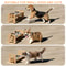 Adjustable Elevated Cat Bowl Stand With Stainless Steel Bowls 1