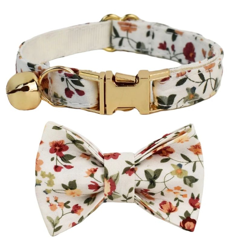 Personalized Bow Cat Collar With Safety Buckle And Name Tag 8