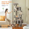 Tall Multi Level Cat Tree Tower With Condo Beds And Scratching Posts 3