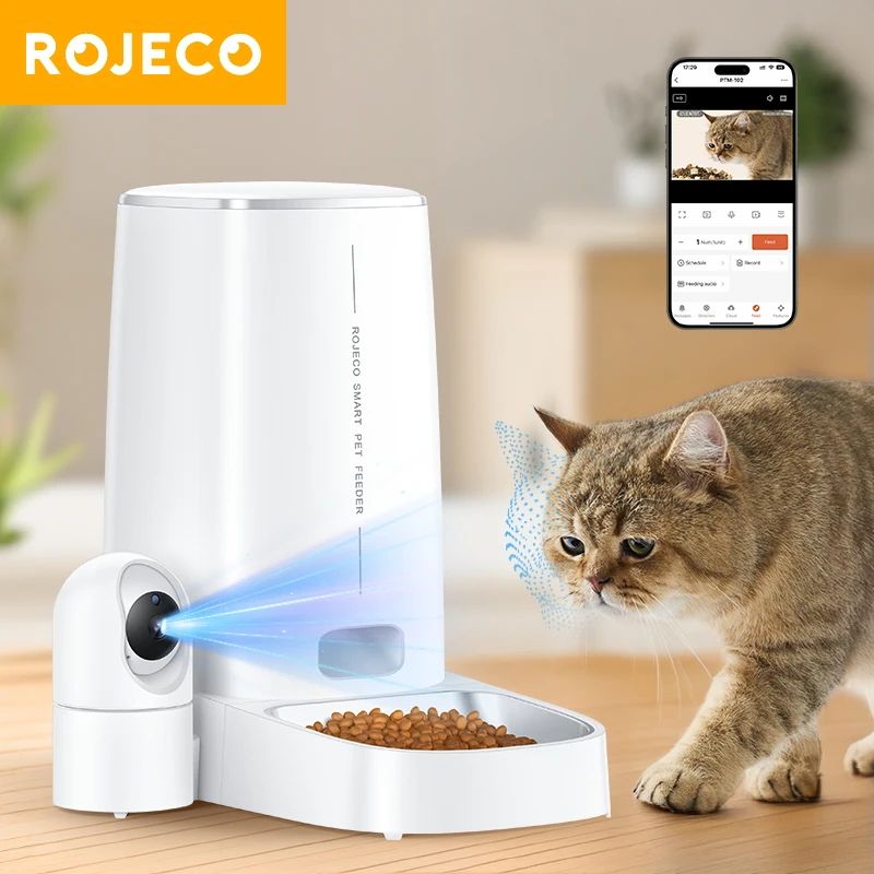 SmartView Automatic Cat Feeder With Camera WiFi Pet Food Dispenser 0
