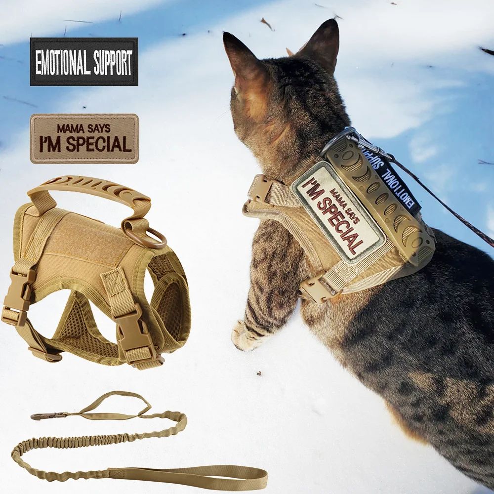 GuardianPaw Tactical Cat Harness And Leash Set 0