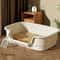 PureShield Semi Enclosed Cat Litter Box Large Capacity Cat Toilet 0
