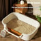 PureShield Semi Enclosed Cat Litter Box Large Capacity Cat Toilet 1