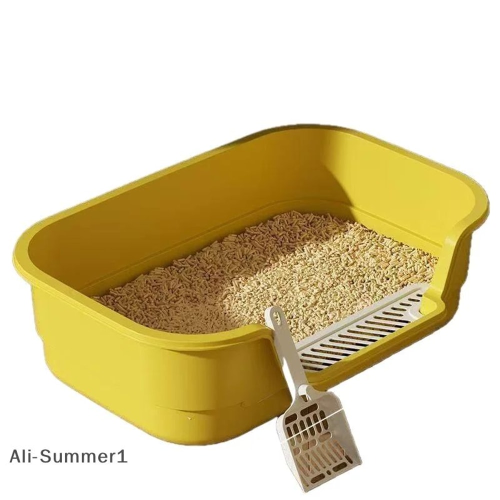PureShield Semi Enclosed Cat Litter Box Large Capacity Cat Toilet 5