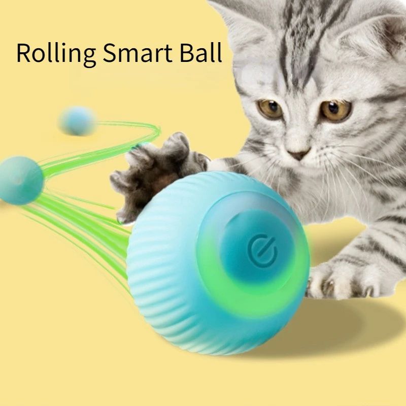 RolliPaws Interactive Rolling Ball Smart Cat Toy 0