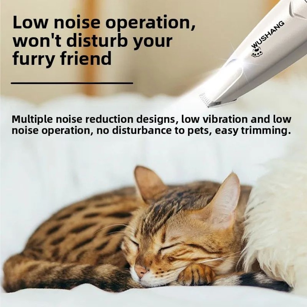 GlowTrim Electric Pet Groomer With LED Light Waterproof Paw Trimmer 1