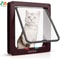 FreedomSwing 4 Way Locking Cat Door Weatherproof Pet Flap 0