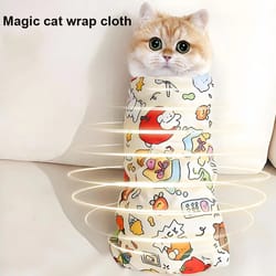 calmwrap cat grooming burrito wrap anti scratch restraint blanket