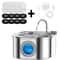 PureFlow Stainless Steel Cat Water Fountain With Smart Sensor 6