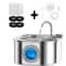 PureFlow Stainless Steel Cat Water Fountain With Smart Sensor 8
