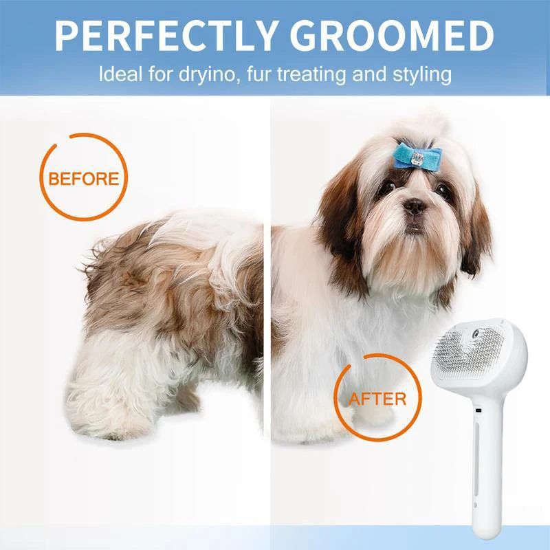 SteamGroom Pet Massage Brush For Cats And Dogs 2