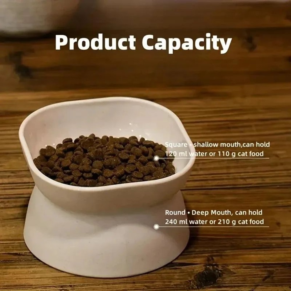 NeckEase Elevated Cat Feeding Bowl 4
