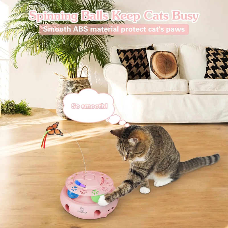 WhackFlutter 4 In 1 Interactive Cat Toy Center 4
