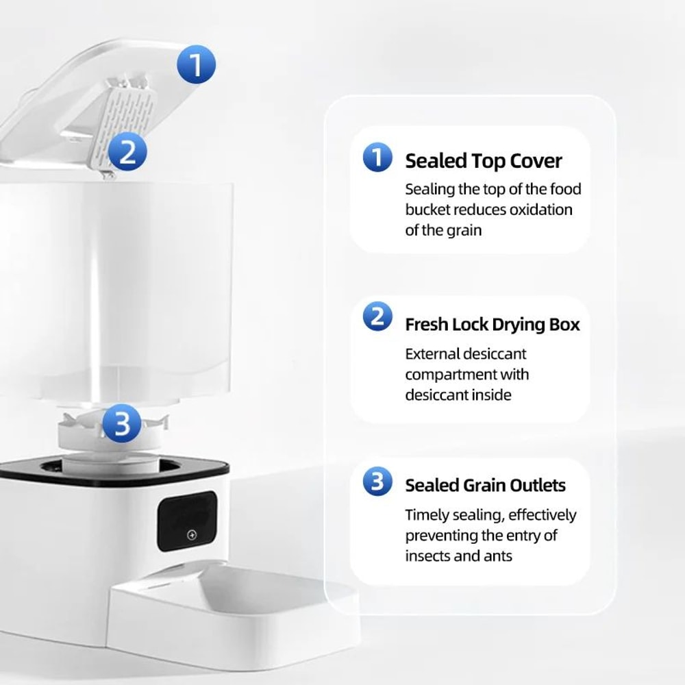 SmartServe 6L Automatic Pet Feeder With App Control 4