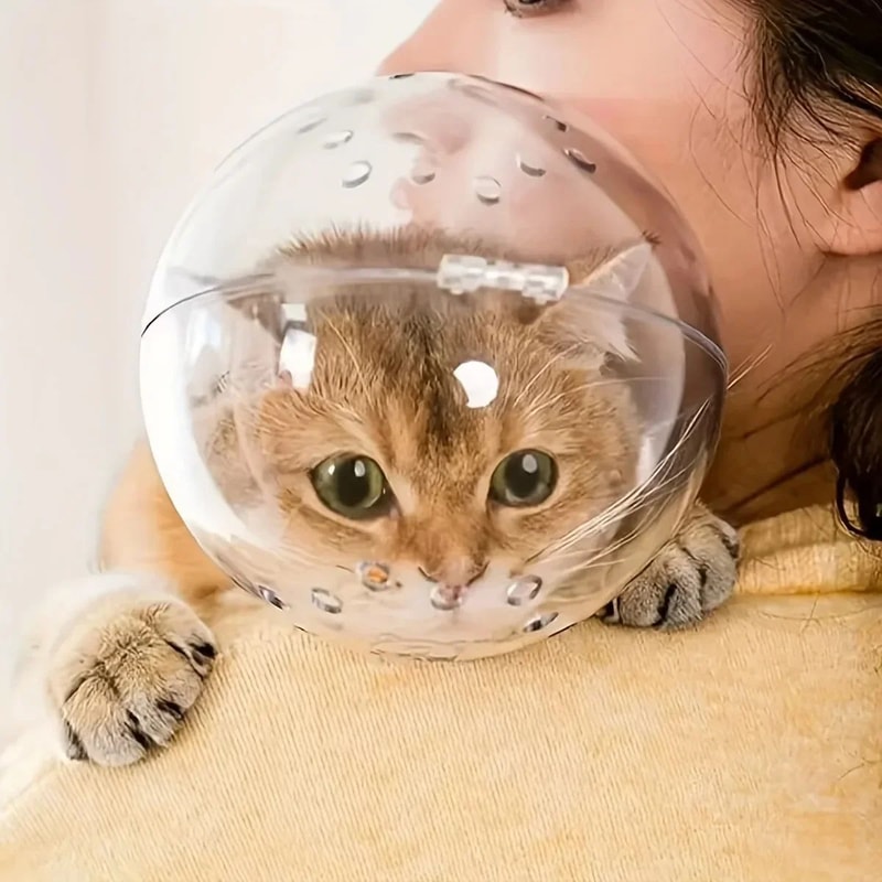 SafeShield Cat Grooming Protection Helmet 1