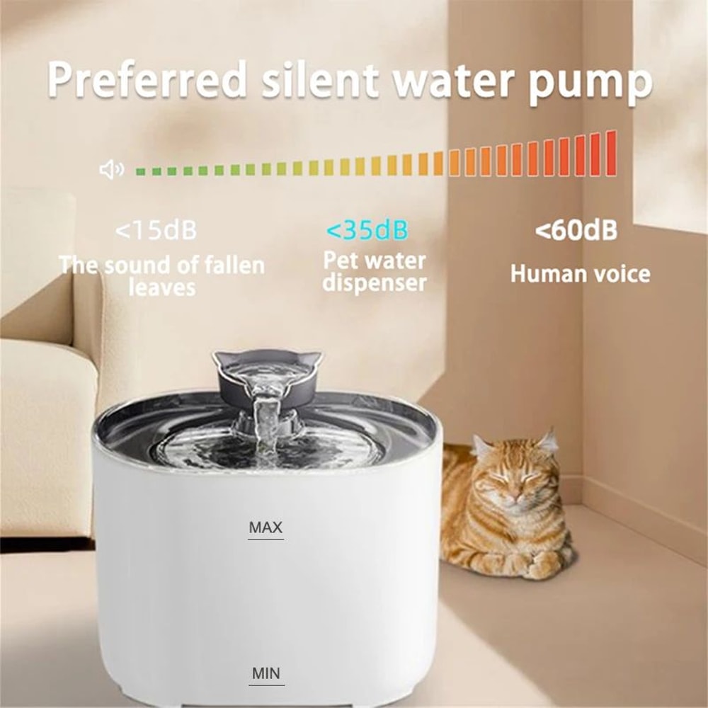 Intelligent Pet Water Fountain With Ultra Quiet Pump And Filter System 5