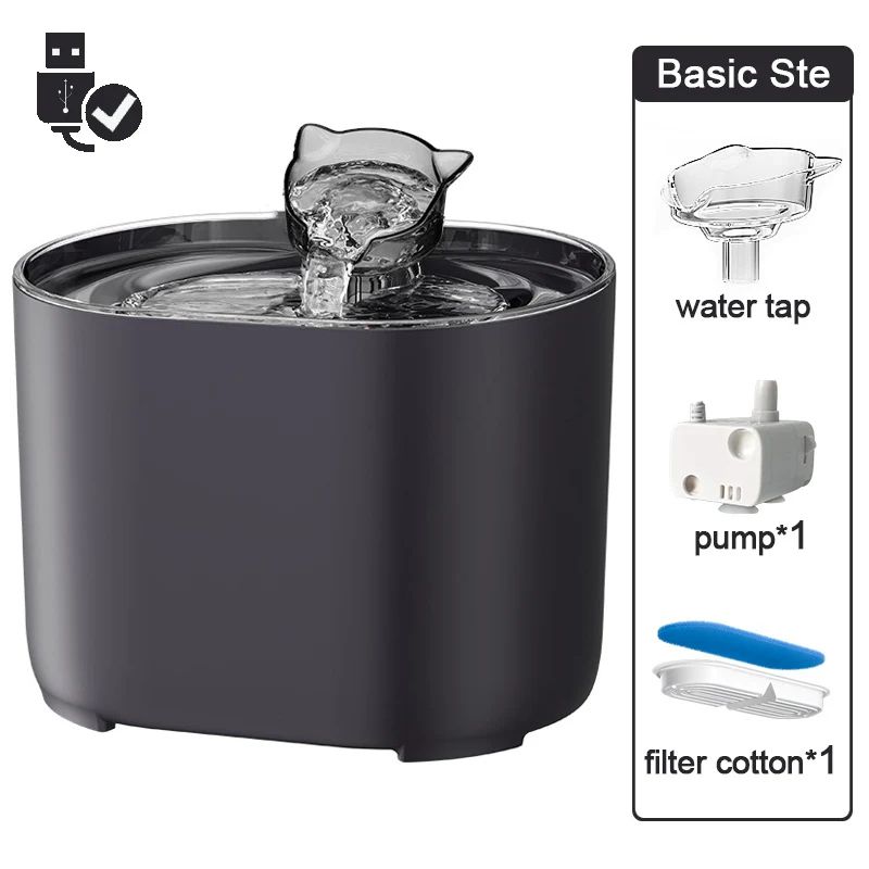 Intelligent Pet Water Fountain With Ultra Quiet Pump And Filter System 8