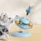 Interactive Treat Dispensing Cat Toy With Track Ball And Feather Wand 1
