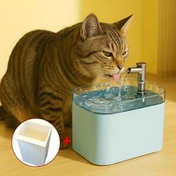 automatic pet water fountain with circulating flow and 1.5l capacity